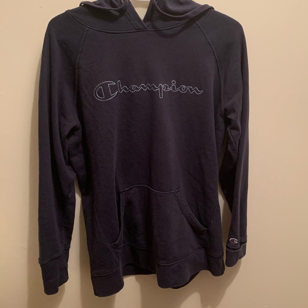 Blue champion hoodie